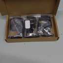 Outside Mounted Blinds Curtain Rod Bracket,Adjustable(1.2-2 Inch)Width Track,Tool-Free and Drill-Free, Ideal for Living Rooms,Bedrooms,Restaurant and Offices Curtain Rod Brackets(Black 3 Pack)