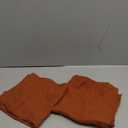 MIULEE Decorative Linen Pillow Covers 18x18 Inch Burnt Orange ​Boho Farmhouse​ ​Neutral Couch Throw Pillows for Bed Pack of 2 Accent Modern Pillowcase Summer Sofa Livingroom Home Decor