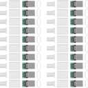 20 Pack USB C Connector - USB 3.1 Male Plug Port Type C Connector for Cable Repair - Solder Adapter with PCB Board - White Housing
