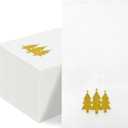 Christmas Napkins Disposable Paper Napkins 50 Pack Christmas Cocktail Napkins Gold Xmas Trees Dinner Napkins Holiday Hand Towels for Kitchen Bathroom Table Decorations Xmas Party Supplies