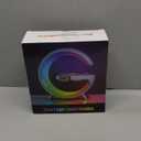 BKDRL Bluetooth Speaker Lamp with Wireless Charger, RGB Night Light, Alarm Clock, App Control - White