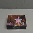 Christmas Tree Topper Star 11.8" PET Christmas Tree Topper Lighted with Remote Multicolour 20LED Lighted Treetop Decorate for Xmas Decorations Ornaments Holiday Party Indoor Decor