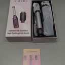 Cordless Curling Iron Brush, 8000mAh, 4 Temp Setting, 1/1.5 inch 2 in 1 Portable Mini Travel Hot Comb,Rechargeable Hair Curler Cordless with 200 Million Negative Ions, Dual Voltage for Travel