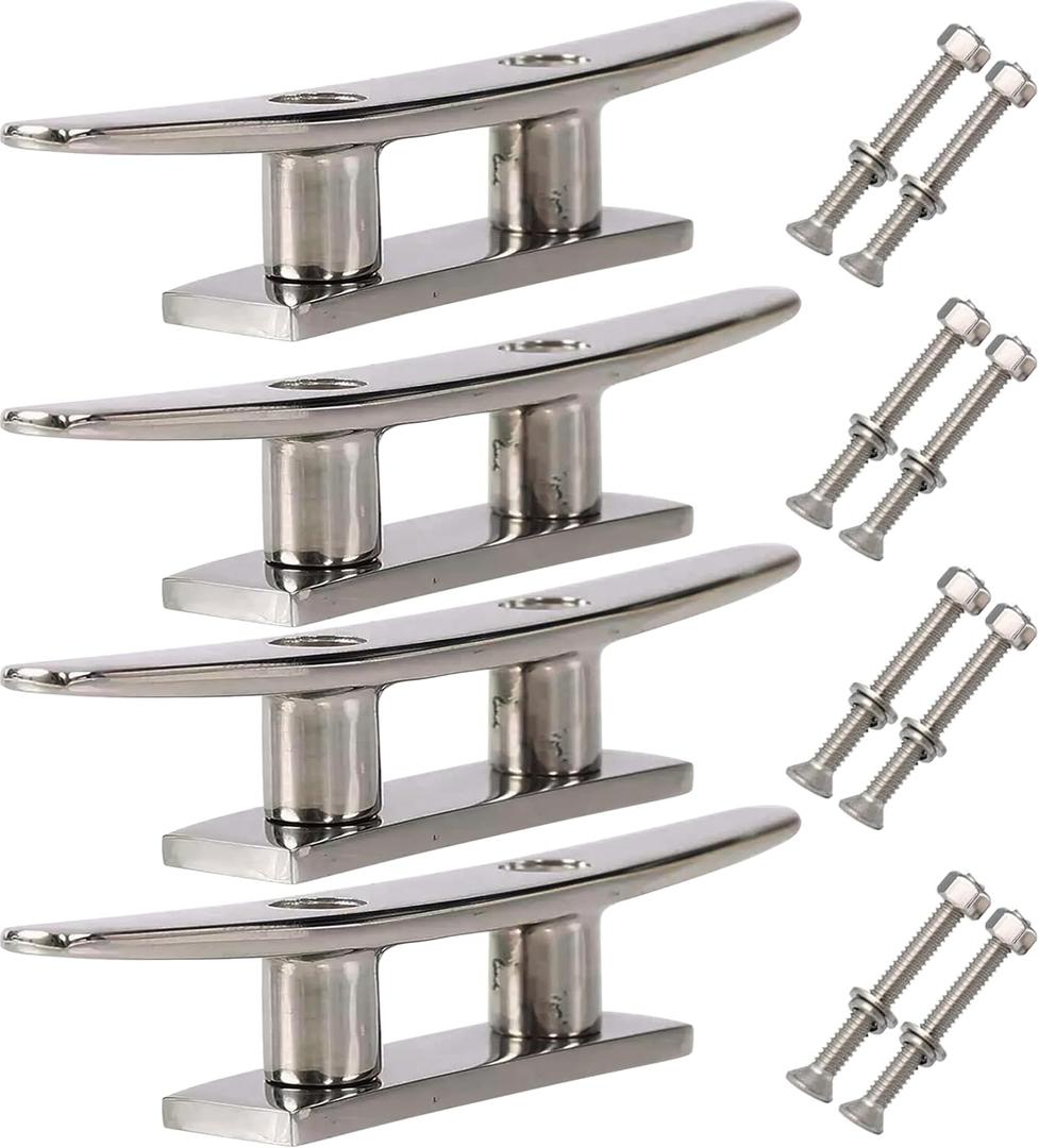 Boat Cleat Stainless Steel Marine Dock Cleat Boat Rope Tie Cleat Boat Mooring Accessories