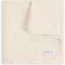 Colored Organics Baby Organic Cotton Swaddle - Infant Receiving Blanket - Natural Muslin