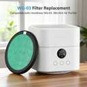 3 Pack Replacement Filters Compatible with HomBreez Air Purifier and Humidifier Combo (WG-03/WG-03-S/F-WG), 4-Stage Filtration System Filters