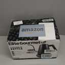 Elite Gourmet EKT3001 1L Digital Water Kettle, 304 Stainless Steel Interior, Programmed Temperatures, Keep Warm Function, Cordless, 360 Base, Auto Off & Audible Indicator, Matte Black (Copper)