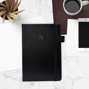 1 Year Financial Planner Black Faux Leather Daily Weekly Monthly Expense Tracker
