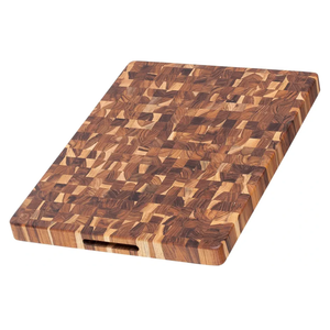 Teakhaus Butcher Block Cutting Board - Large Wooden Cutting Board - Holiday Gift Ideas for Men and Women - Gift-Ready End Grain Wood, Knife Friendly - FSC Certified 14x14"