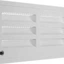 RV 20" Refrigerator Upper/Lower Side Wall Vent with Mesh Insect Screens for Campers Trailers RVs (White)