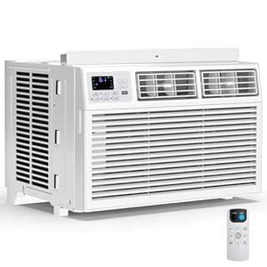 12,000 BTU Window Air Conditioner, 3-in-1 AC Unit with Dehumidifier for Large Room/Living Room Up to 550 Sq. Ft, Quiet & Energy Saving Window AC with Remote, 4 Fan Speeds, 24H Timer, Sleep Mode