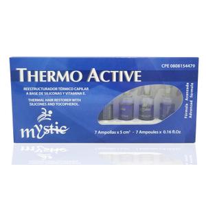 Mystic Thermo Active Hair Ampoule  Exceptional Shine And Softness - With Silicones and Vitamin E (Tocopherol) (Pack of 7) (0.16 Fl Oz (Pack of 1))