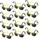 Bencailor 15 Pcs Halloween Bee Glasses Sunglasses Honey Costume Funny Accessory for Adult Antenna Party Favors(Black)