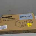 Bread Box for Kitchen Countertop, Large Bread Container Storage, Wooden Farmhouse Bread Box with Window Bread Holder (Black)