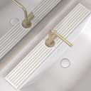 Fast Drying Kitchen Sink Splash Guard, Durable Stone Kitchen Faucet Mat, Water Absorbing Stone Tray for Sink, Diatomite Faucet Mat for Kitchen Sink, Stone Drying Mat for Kitchen and Bathroom Counter