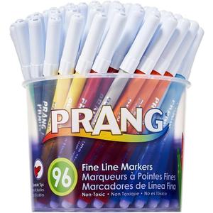 Prang Classic Art Markers, Fine Tip, 12 Assorted Colors, 96 Count (80796)