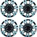 Light Blue Hubcap Wheel Cover Replacement Kit 15" Hub Caps Wheel Rim Cover Car Exterior Accessories Pack of 4, 15 Inches