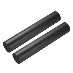 MECCANIXITY Black Round ABS Plastic Rods 2-inch Diameter and 12-inch Length Rigid Insulation Opaque Plastic Rod for DIY Craft Model Making, 2 Pack