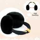 FSTEOE Women Winter Ear Muffs Foldable Girl Ear Warmer Fashion Furry Earmuff Soft Ear Cover Cold Weather