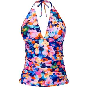 Yonique Women's Halter Tankini Top V Neck Swim Top Tummy Control Bathing Suit, Size Large