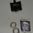 DGYSG Translucent Designer Hard Case with Band for Apple Watch Series 8 7 45mm / SE 6 5 4 44mm, Luxury Crystal Clear Rugged Military Protective Bumper Tactical Heavy Duty Protection for iWatch, Black