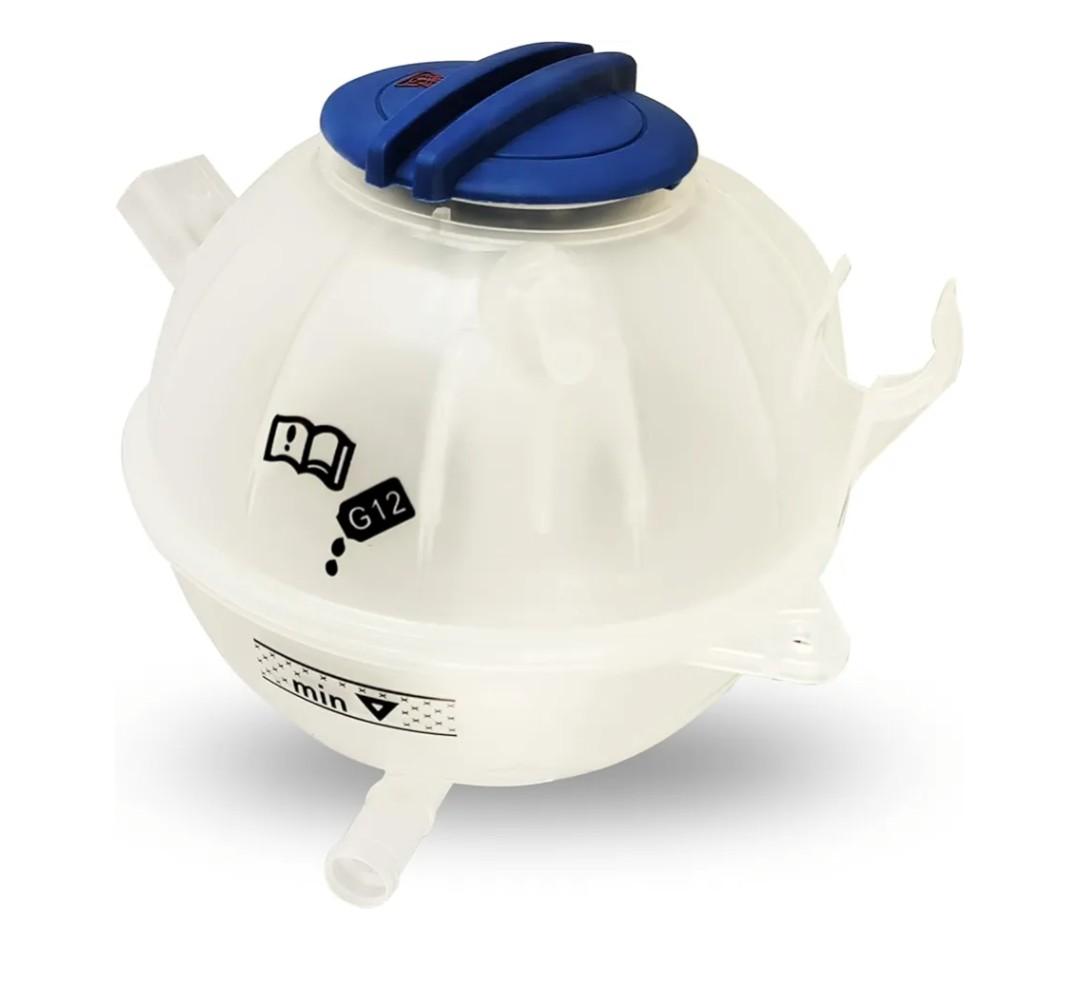 603-253 1K0121407A Coolant Reservoir Tank with Cap for 2006-2019 Aud1 A3 Q3 TT RS3 & VW Jetta Passat Golf GTI Beetle CC Eos Rabbit (2006-2019 Models) - Replacement Engine Coolant Expansion Tank