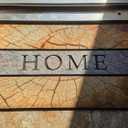 Wooden Pile Type Flocked Doormat, Home Design with Wood Grain Pattern, Indoor Outdoor Entrance Mat, Non-Slip Rubber Backing, 44.5 * 73CM
