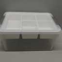 Citylife 17 QT Plastic Storage Box with Removable Tray Craft Organizers and Storage Clear Storage Container for Organizing Bead, Tool, Sewing, Playdoh