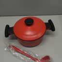 2.5 Qt Cast Aluminum Dutch Oven Pot for Stew Braise Soup Simmer and Fry, Mini Nonstick Stock Pot with Lid & Stay-Cool Handle for All Stoves Including Induction, PFOA PFOS APEO Free