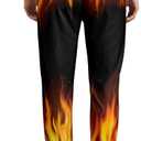 Mens Sweatpants 80s 90s Retro Joggers Sports Funny Workout Party Gym Pants with Pockets (Black, XL)