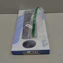 Wireless Keyboard and Mouse Combo, Ergonomic Full Size Typewriter Retro Round Keycaps Keyboard, Compatible with Windows, PC, Perfer for Home and Office Keyboards, Black