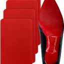 Red Bottom Shoe Sole Protector,Sole Guard - Non-Slip Shoe Pads | Compatible with Christian Louboutin Heels | Smooth Surface Traction | Scratch Prevention(6"x4" 2Pairs)