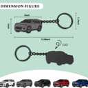 For Jeep Grand Cherokee KeychainFor Jeep Grand Cherokee Accessories 2011-2022metal Keychain (Grey)