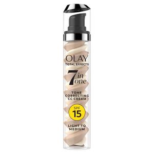 Olay Total Effects Tone Correcting Face Moisturizer with Sunscreen SPF 15, Light to Medium 1.7 Ounces