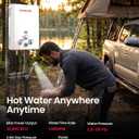 GASLAND BE158 Tankless Water Heater Propane | CSA Certified | 1.58 GPM, 41,000 BTU | Instant Hot Water Heater Outdoor Use Propane Shower for Camping, Off-Grid Living