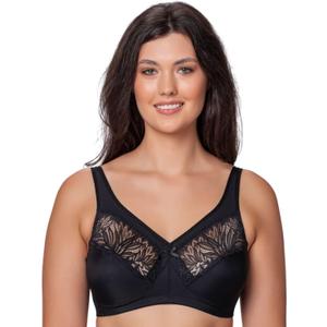 Women's Plus Size Bra Sky, No Underwire Full Support, Minimizer Full Coverage Bra Wide Padded Straps (Black, XL)
