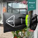 Outdoor Faucet Covers for Winter, Fetanten 9" H x 6" W Water Spigot Covers Winter Insulated Freeze Protection, Outside Hose Bib Covers Faucet Socks Backflow Cover (4 PCS) (Black)