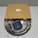 Flacchi Set of 2 Solar Hanging Ball Lights - 2 Sizes of Christmas Outdoor Garden Lanterns Waterproof Globe Fairy Lights with 8 Lighting Modes Timer Memory Function (Multicolor)