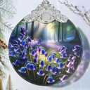Bluebell Stained Glass Orament - Christmas Ornament - Christmas Decorations for Tree - Holiday Present ldeas - Gift Exchange