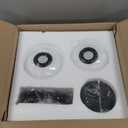 Modern Globe Pendant Lighting Set of 2 Milky White Glass Shade Matte Black Farmhouse Pendant Light 11.81" Dome Industrial Hanging Ceiling Light Fixture Kitchen Island Dinning Room Bedroom