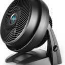 Vornado 630 Mid-Size Whole Room Air Circulator, 3-Speed, Floor Fan for Bedroom, Office, Home, Adjustable Tilt Head, 9 in, Quiet Cooling, Large Electric Fan, Black