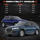 1 Pair Rear Bumper Reflectors Light Stop Brake Tail Lights Compatible With Audi Q5 2018 2019 2020 2021 Replaces 80A945069A 80A945070A AU2800123 AU2801123