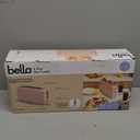 bella 2 Slice Slim Toaster, Fits-anywhere Kitchenware, 6 Setting Shade Control with Reheat & Cancel Buttons, Fits sourdough, 10 Long Slot, Anti Jam & Auto Shutoff, 900 Watt, Blossom