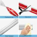 40 Feet Flexible Corner Protector Trim Molding 1.6 in Width Peel and Stick Molding 90 Inside & Outside Corner Guards Trim for Tile and Wall Edges Gaps, Furniture and Wall Repair - Silver