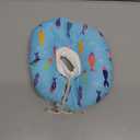 Soft, Cute Cat Donut Adjustable Recovery Collar - Elizabethan Cone to Stop Licking - Comfortable Anti-Bite Neck Cone for Pet Cats & Kittens After Surgery (Blue)