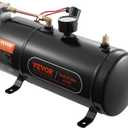 VEVOR 12V Air Compressor with Tank 0.8 Gallon/3 L, Train Horn Air Compressor, 120 psi Working Pressure Onboard Air Compressor System for Train Air Horns, Inflating Tires, Air Mattresses
