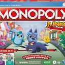 Hasbro Gaming Monopoly Junior Board Game, 2-Sided Gameboard, 2 Games in 1, Monopoly Game for Younger Kids Ages 4 and Up, Kids Games for 2 to 6 Players