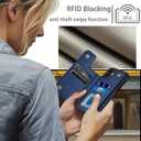 for iPhone 11 6.1" Phone case[Compatible with magsafe][RFID Blocking Leather][Magnetic 2-in-1 Detachable][Back Flip Folio Wallet Cases] Shockproof Men Women Cover for Apple 11 Dark Blue