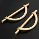 Amerdeco 10 Pack Brushed Gold Cabinet Pulls 5 Inch(128MM) Hole Centers Kitchen Cabinet Handles Hardware Kitchen Handles for Cabinets Cupboard Handles Drawer Pulls