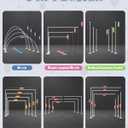 6IN1 Balloon Arch Stand Kit, 10.8ft Adjustable Balloon Column Stand with Base, Reusable Balloon Arch Kit Party Backdrop Decoration for Birthday Graduation Mother's Day Wedding Baby Shower